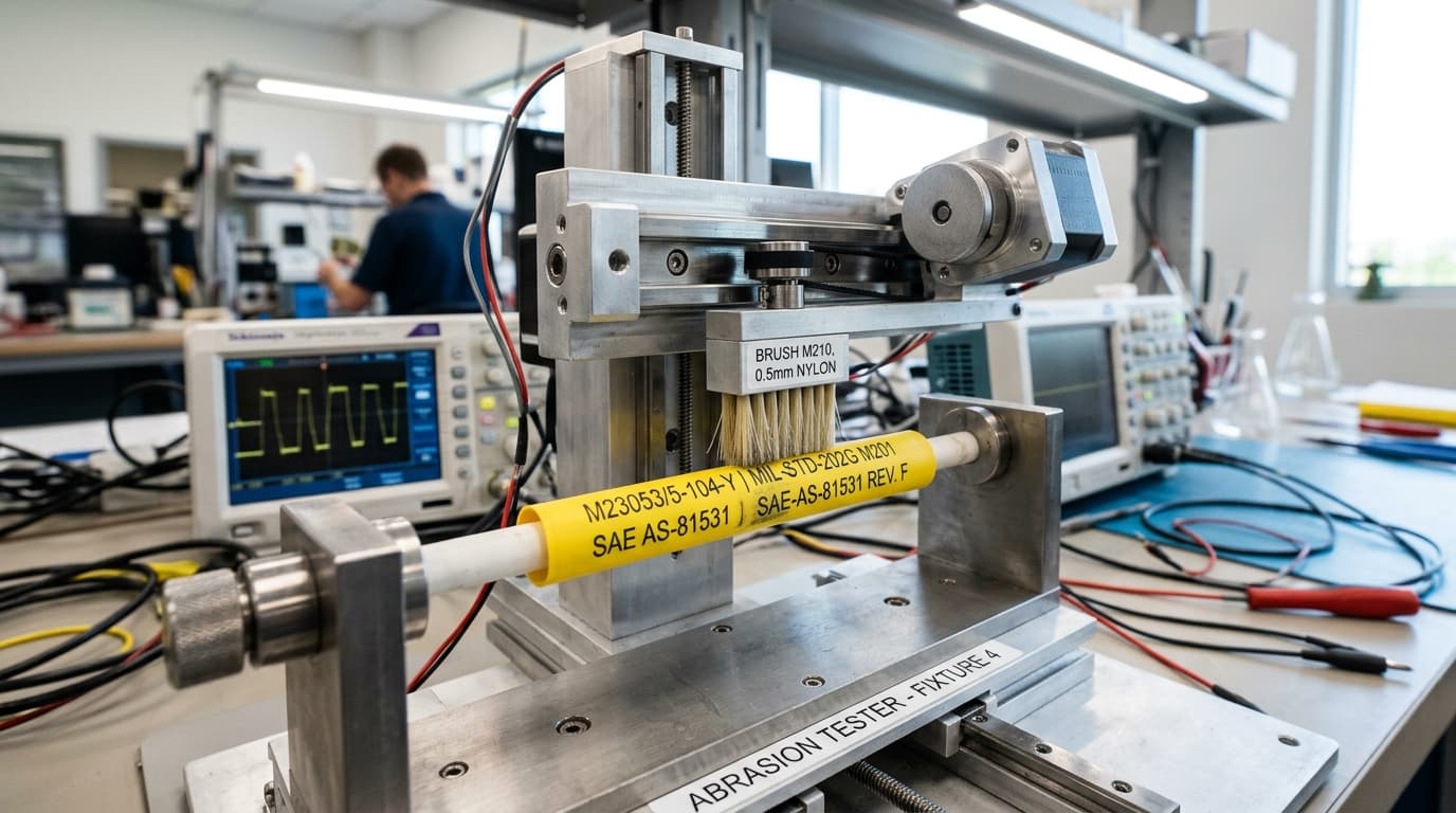 Official testing and application setup for SAE-AS-81531