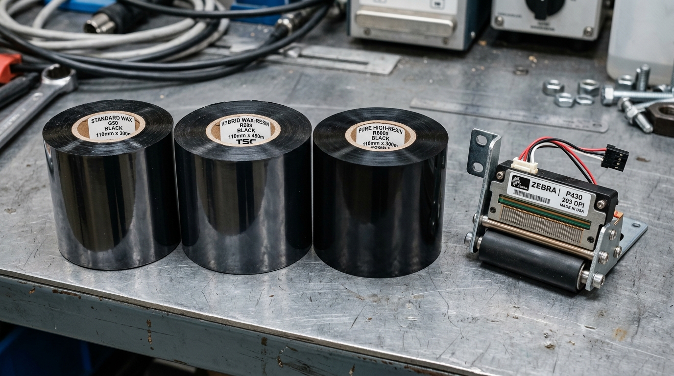 Standard Wax vs Hybrid Wax-Resin vs Pure Resin R6000 Thermal Transfer Ribbons